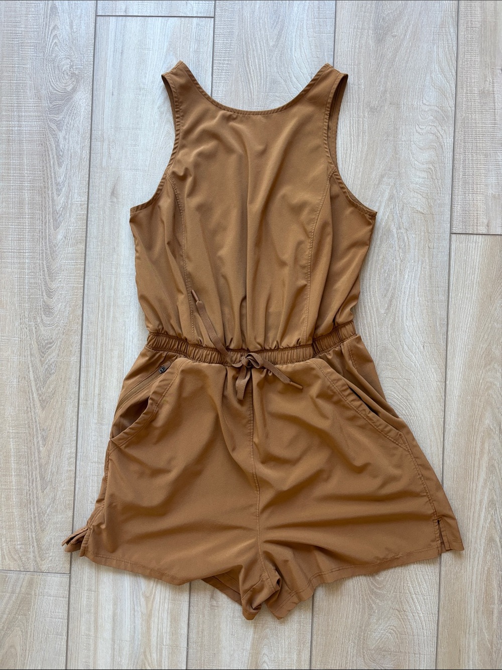 All In Motion - S - Sleeveless One-Piece Romper in Brown - Picture 1 of 7
